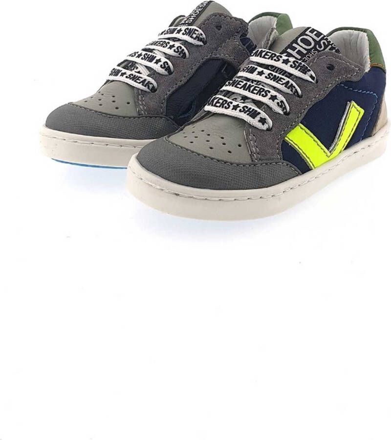 Shoesme Sneakers Jongens GREY MARINO Leer