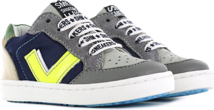 Shoesme Sneakers Jongens GREY MARINO Leer