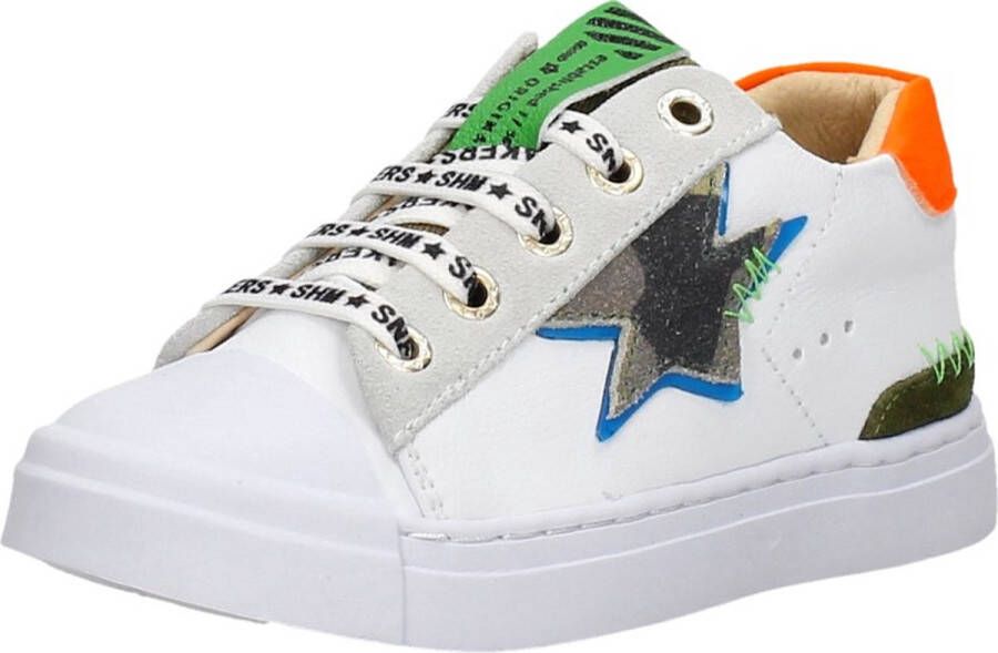 Shoesme Sneakers Jongens White Camo Star Leer