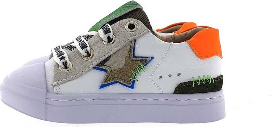 Shoesme Sneakers Jongens White Camo Star Leer