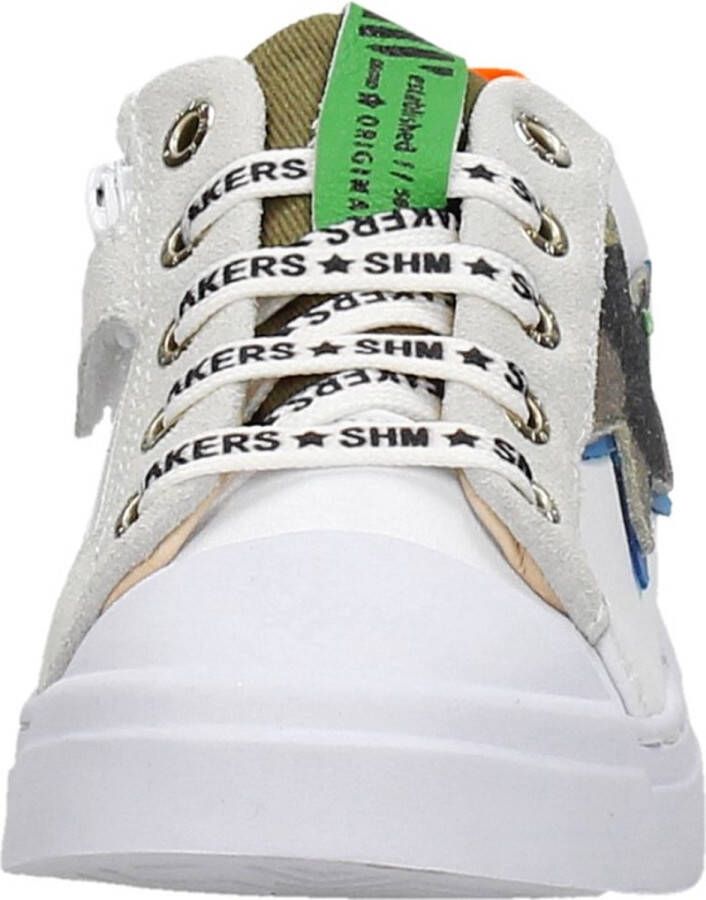 Shoesme Sneakers Jongens White Camo Star Leer