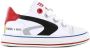 Shoesme Sneakers | Jongens | white red | Leer - Thumbnail 3