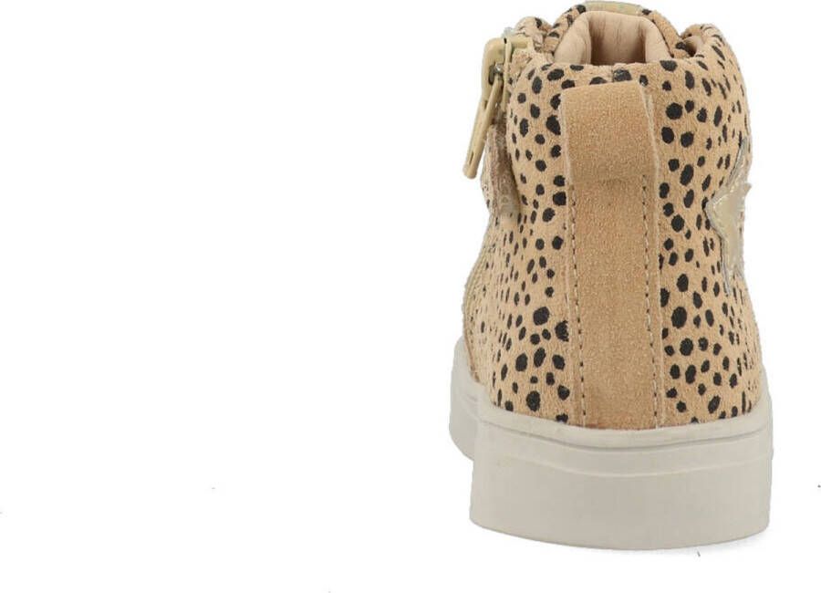 Shoesme Sneakers Meisjes Beige Dots Leer