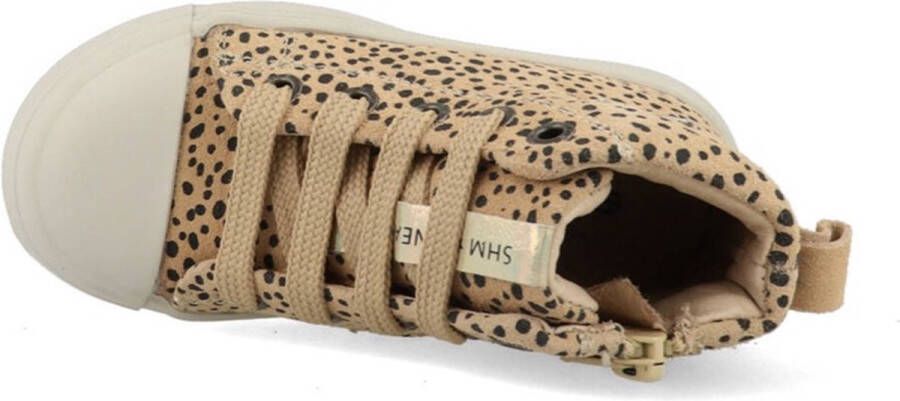 Shoesme Sneakers Meisjes Beige Dots Leer