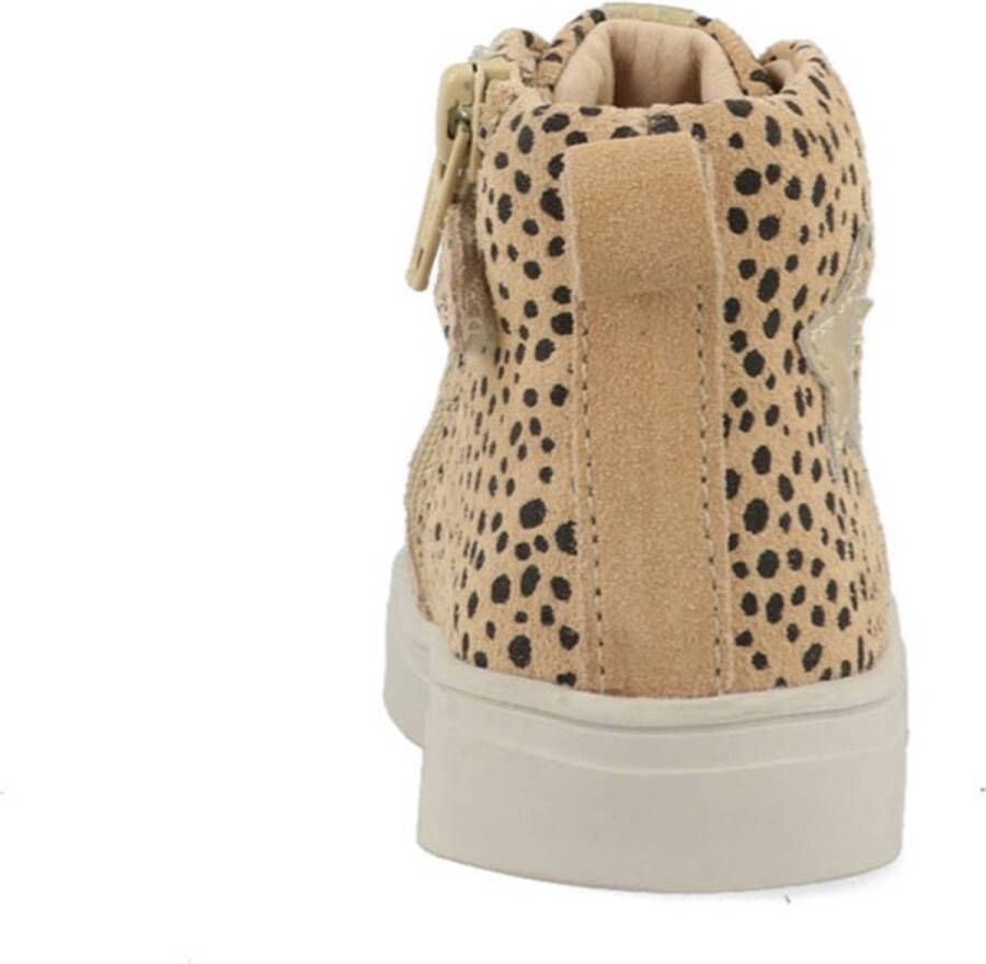 Shoesme Sneakers Meisjes Beige Dots Leer