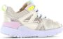 Shoesme chunky leren sneakers beige goud Meisjes Leer Meerkleurig 26 - Thumbnail 9