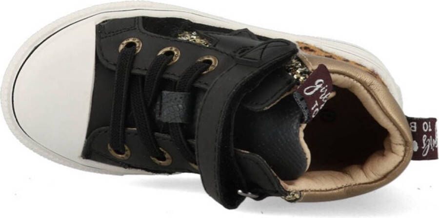 Shoesme Sneakers Meisjes Black Gold Leer