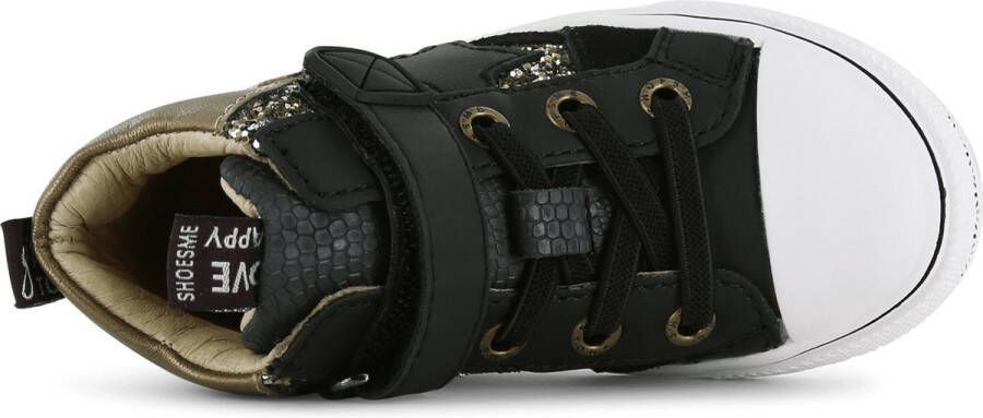 Shoesme Sneakers Meisjes Black Gold Leer