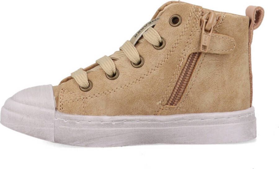 Shoesme Sneakers Meisjes jongens Beige Tiger Leer