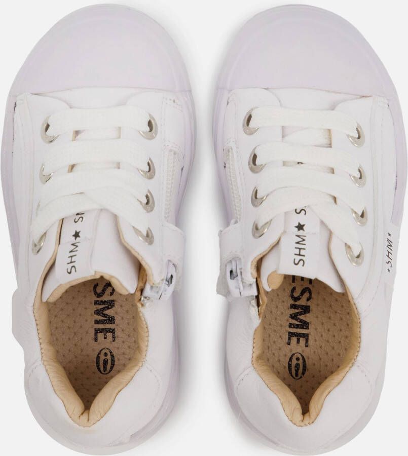 Shoesme SH21S001-J leren sneakers wit Leer Effen 28 - Foto 8
