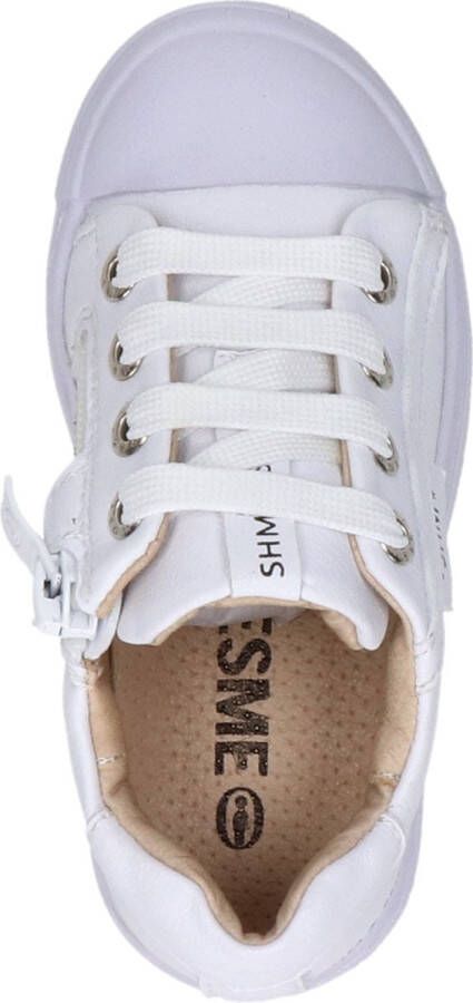 Shoesme SH21S001-J leren sneakers wit Leer Effen 28 - Foto 5