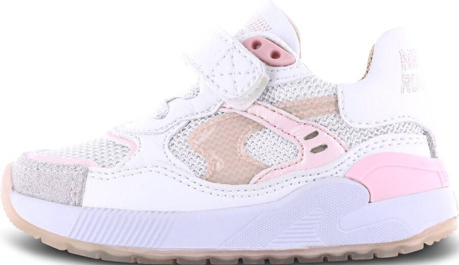 Shoesme Sneakers Meisjes Pink White Leer