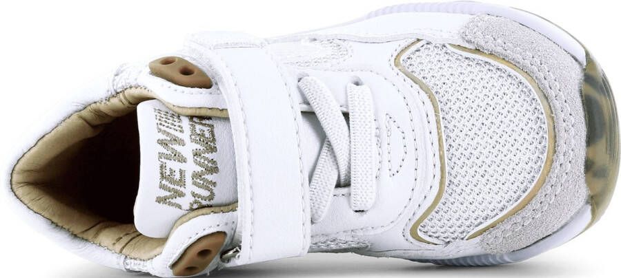 Shoesme Sneakers Meisjes white gold Leer