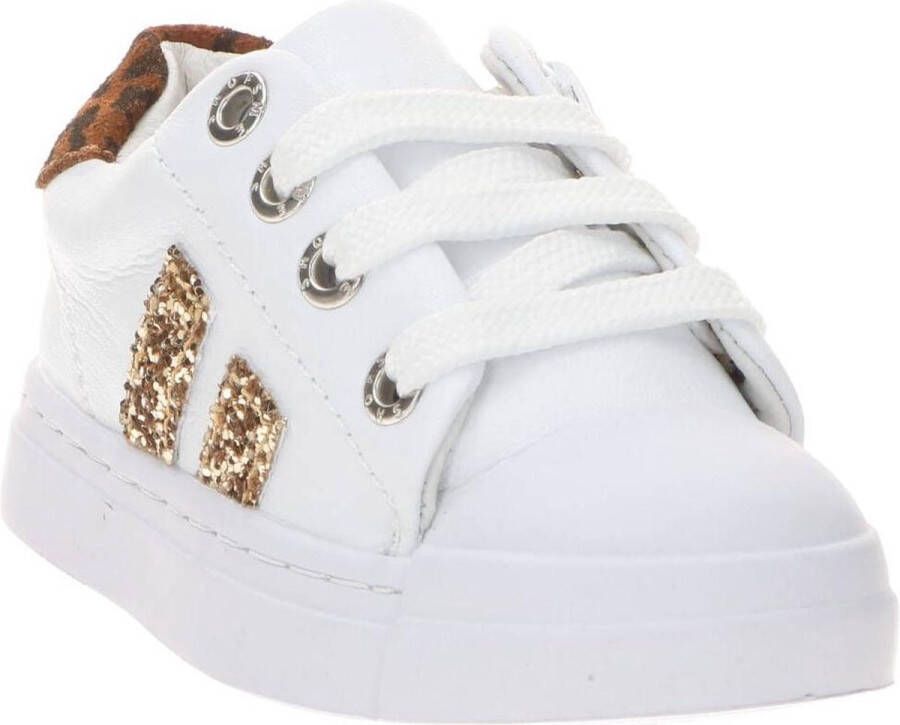 Shoesme Sneakers Meisjes white gold Leer