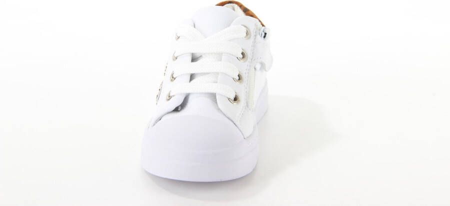 Shoesme Sneakers Meisjes white gold Leer