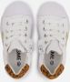 Shoesme SH21S021-A leren sneakers met glitters wit goud Meisjes Leer Panterprint 26 - Thumbnail 9