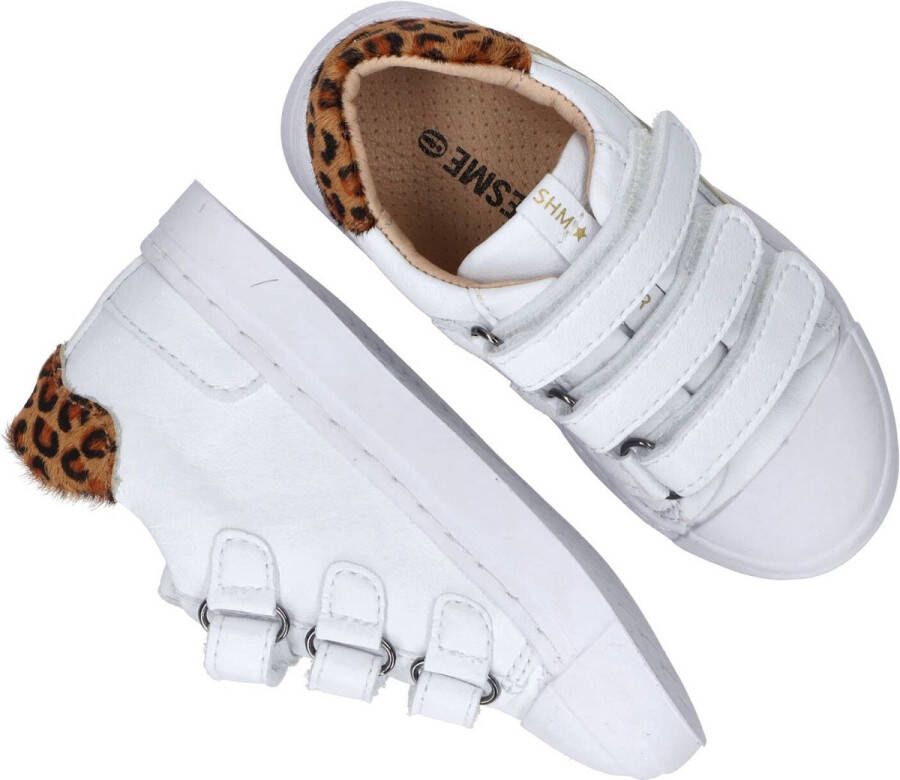 Shoesme Sneakers Meisjes white gold Leer