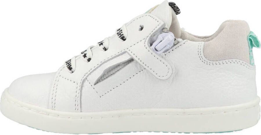 Shoesme Sneakers Meisjes white green Leer