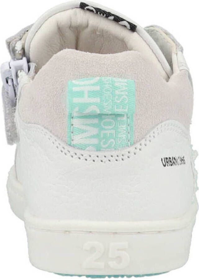 Shoesme Sneakers Meisjes white green Leer