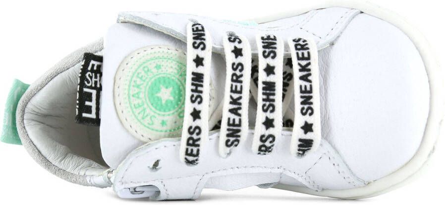 Shoesme Sneakers Meisjes white green Leer