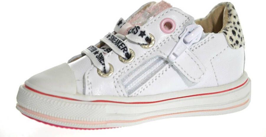 Shoesme On22s202 Lage sneakers Leren Sneaker Meisjes Wit - Foto 9