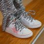 Shoesme On22s202 Lage sneakers Leren Sneaker Meisjes Wit - Thumbnail 12