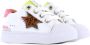 Shoesme SH21S021-A leren sneakers met glitters wit goud Meisjes Leer Panterprint 26 - Thumbnail 8