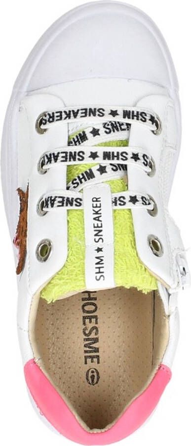Shoesme Sneakers Meisjes white Pink Leer