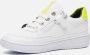 Shoesme MU21S020-C leren sneakers wit geel - Thumbnail 3