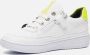 Shoesme MU21S020-C leren sneakers wit geel - Thumbnail 4