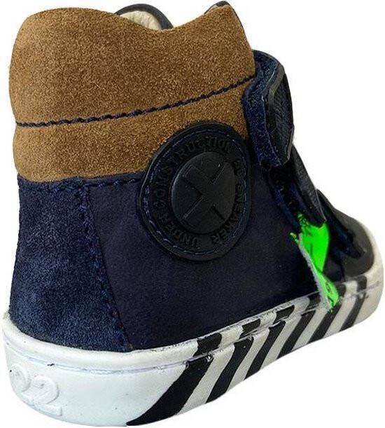 Shoesme Ur21w043 Hoge sneakers Leren Sneaker Jongens Blauw
