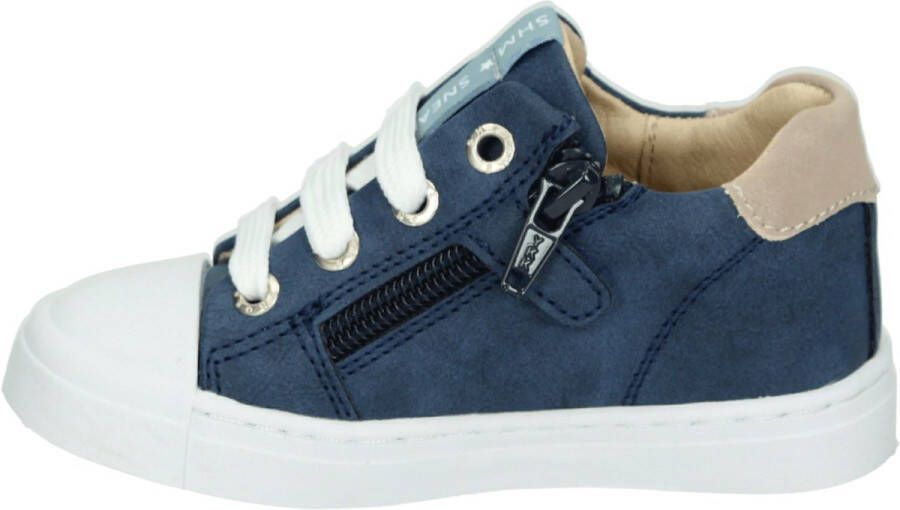 Shoesme Veterschoenen Jongens Dark Blue Leer