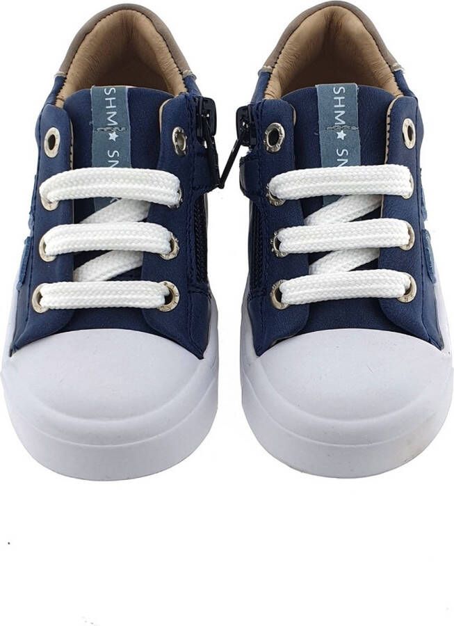 Shoesme Veterschoenen Jongens Dark Blue Leer