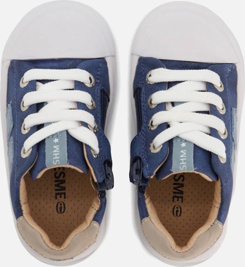 Shoesme Veterschoenen Jongens Dark Blue Leer