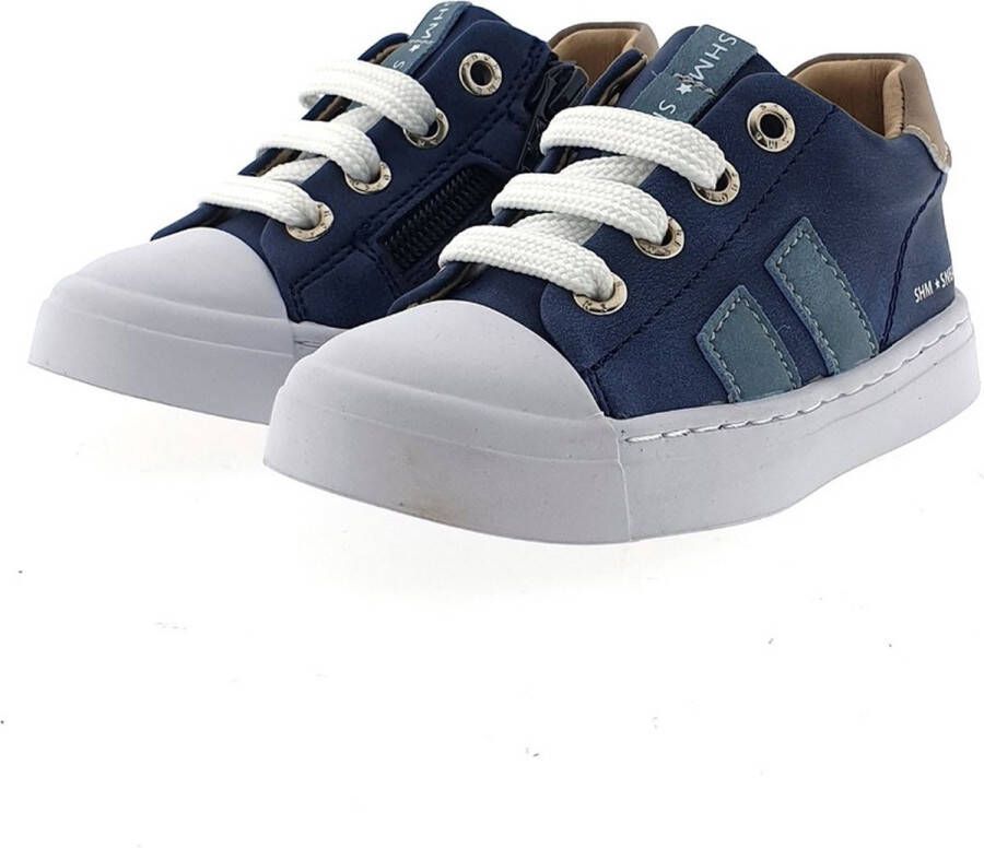 Shoesme Veterschoenen Jongens Dark Blue Leer