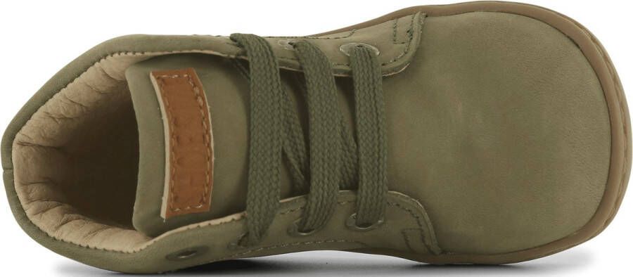 Shoesme Veterschoenen Jongens Green Leer