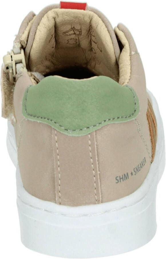 Shoesme Veterschoenen Jongens Taupe Leer