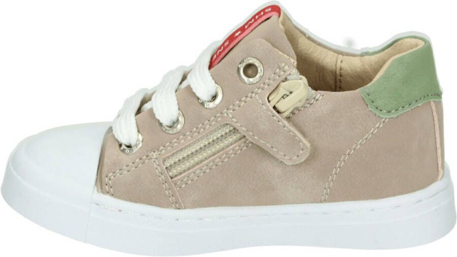 Shoesme Veterschoenen Jongens Taupe Leer