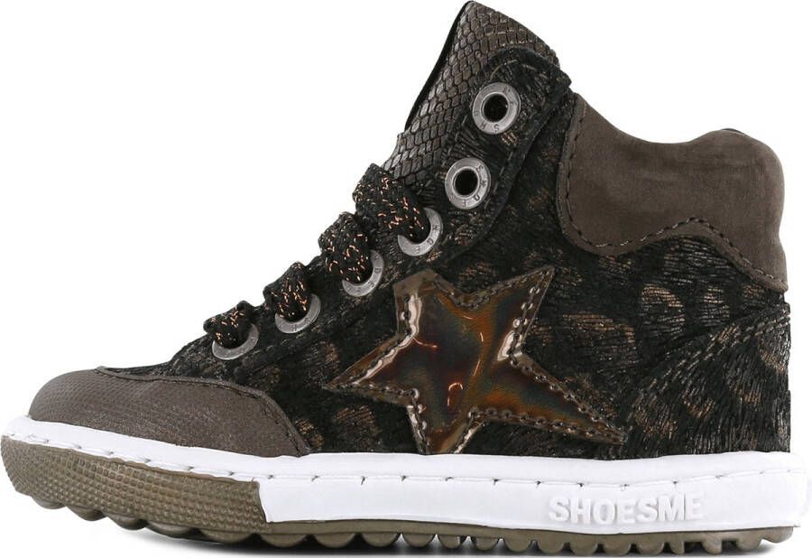 Shoesme Veterschoenen | Meisjes | BRONZE | Leer - Foto 3