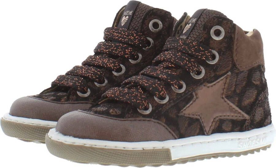 Shoesme Veterschoenen | Meisjes | BRONZE | Leer - Foto 9