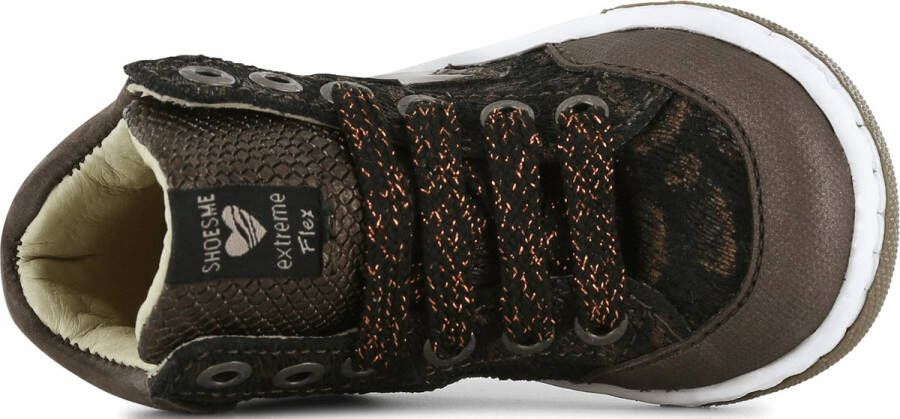 Shoesme Veterschoenen | Meisjes | BRONZE | Leer - Foto 4