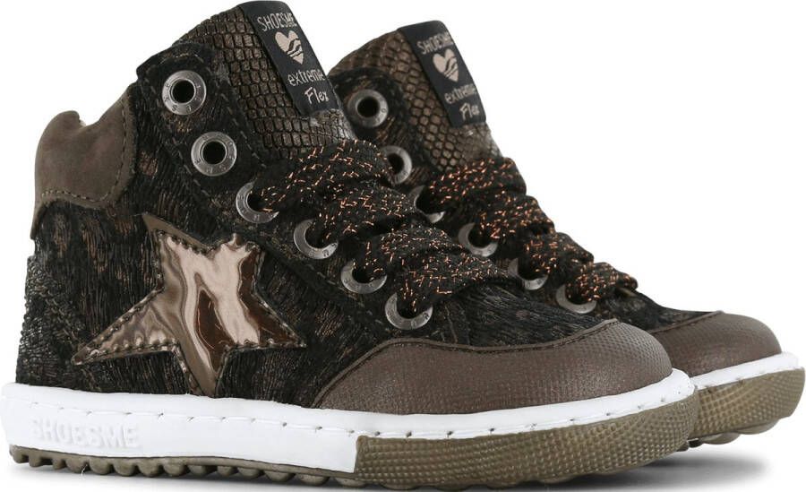 Shoesme Veterschoenen | Meisjes | BRONZE | Leer - Foto 6