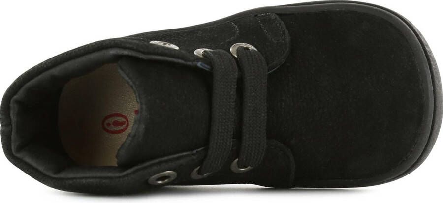 Shoesme Veterschoenen Meisjes jongens Black Leer