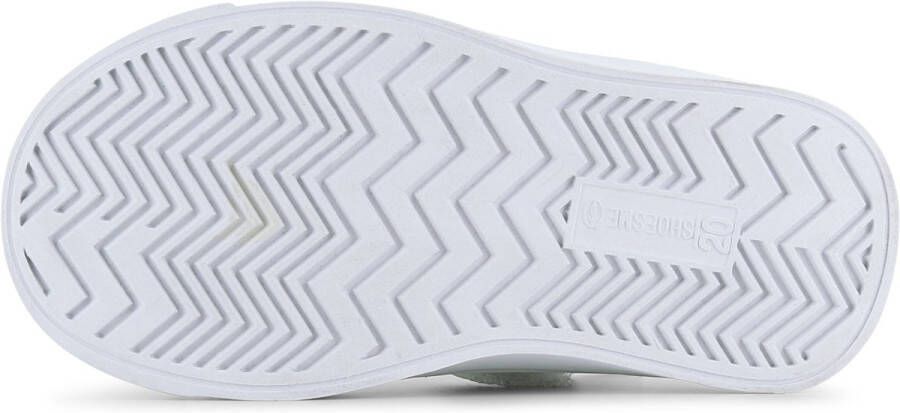 Shoesme Veterschoenen Meisjes jongens white green Leer