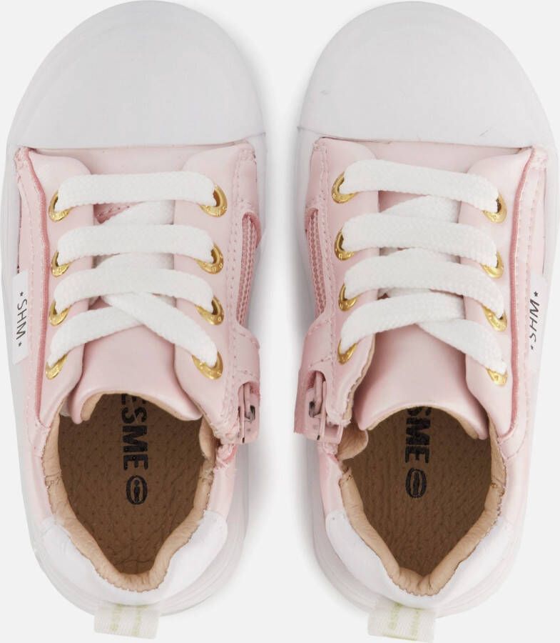 Shoesme Veterschoenen Meisjes Pink Pearl Leer