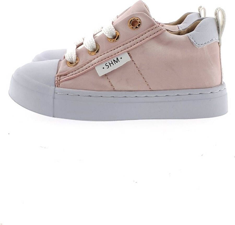 Shoesme Veterschoenen Meisjes Pink Pearl Leer