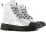 Shoesme zilvermetallic lage bikerboot met stootneus - Thumbnail 6