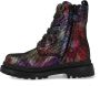 Shoesme zwarte bikerboots met allover multicolor print - Thumbnail 13