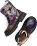 Shoesme zwarte bikerboots met allover multicolor print - Thumbnail 14