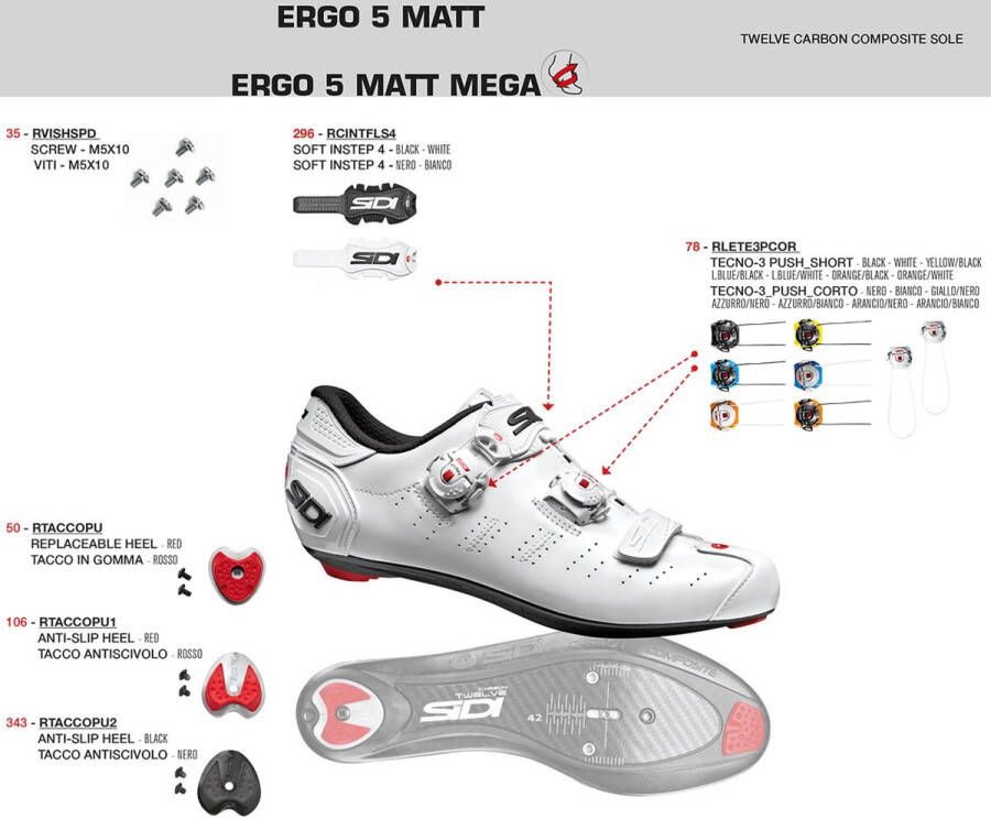 Sidi Ergo 5 Racefiets Schoenen Zwart Man